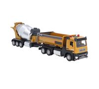 Lazmin112 Camion Costruzioni in Lega Giocattolo per Camion Veicoli per per Bambini Ingegneristico Set di Auto con Mixer, Ideale per Bambini, Ambiente di Gioco Realistico (YELLOW)