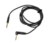 Lazmin112 Cavo per Chitarra Elettrica con Trasmissione Stabile Cavo Audio Muto da 3 Metri per Esercitazioni di Registrazione (Tappo a Gomito Dritto)