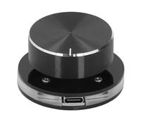 Lazmin112 Controllo Volume USB con Luce RGB per PC Android, Controller Multimediale Rotante per Telefoni/tablet/laptop/desktop, Materiale Acrilico/PC