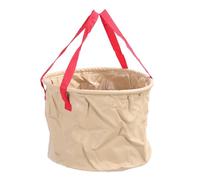 Lazmin112 Cucite Contenitore Pala, Coniglio di Pesce e Protezione delle Perdite 20L Abrasione Portatile con Sacco per Lavare l'auto (Beige)