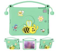 Lazmin112 Custodia Protettiva in EVA, Copertura Antiurto per 10.2 Air 3 Pro 10.5 con Supporto Integrato, per Imparare a Guardare Video (Ciano chiaro)