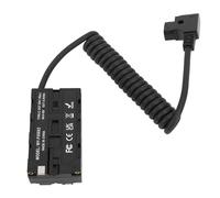 Lazmin112 D-TAP PER NP-F970 F570 F550 BATTARIA FITTIZIA, BATTAIN FITTIZIA A DOPPIO LATO CON CAVO A SPLERE, ADATTORE DI ALIMAZIONE A BATTARIA APPITORE CC, PER FOCOCAMERA Digitale