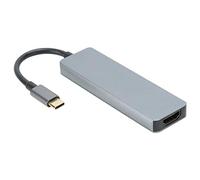 Lazmin112 Hub USB 5 in 1, Adattatore Da Hub USB A DONGLE MULTIPORTA Adattatore di Rete Multifunzioni per Computer Da Ufficio