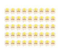 Lazmin112 Interruttori da Tastiera Meccanici da 45 Pezzi, Set di Interruttori a Chiave Meccanici Lineari Silenziosi con Retroilluminazione Impermeabile, per Tastiera da Gioco Fai-da-Te (G Giallo PRO)