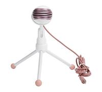 Lazmin112 Kit Microfono a Condensatore, Microfono per Registrazione con Riduzieone del Rumore Preda da 3,5 Mm con Treppiede da Tavolo, Compatibile con Telefoni Cellulari e Laptop (PINK)