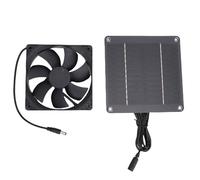 Lazmin112 Kit Ventola Pannello Solare, Ventilazione di Scarico Ad Energia Solare 4W con Materiale ABS Ad Alta Efficienza, per Piccole Serre Capannoni Case per Animali Domestici Pollai