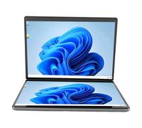 Lazmin112 Laptop con Doppio Touchscreen da 13,5 Pollici, Doppio Diodo Organico a Emissione di Luce, Doppio Laptop da 13,5 Pollici, Tablet Portatile Pieghevole 2 in 1 (Spina UE 16G+1TB