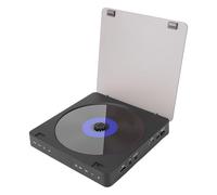 Lazmin112 Lettore DVD, Uscita AV 1080P per Tutte le Regioni con Supporto USB CD MP3, Portatile Compatto Multifunzione a Caricamento Rapido per Display Proiettore TV