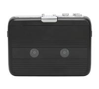 Lazmin112 Letture Di Cassette PortatileCon Funzioni Di Inversione Automatica, 5.0, Ricevitore E Trasmettitore, Interfaccia DA 3,5 Mm, Funzione Radio FM, 2 modalità Di Alimentazione (BLACK)