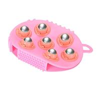 Lazmin112 Massaggio a Rullo, Massaggiatore per il Corpo Ad Acciaio Inossidabile Una Spazzola a 360 ° per Massaggio Rilassante per un Facile Utilizzo Durante la Chat o la TV