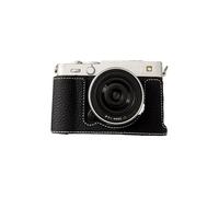 Lazmin112 Mezza Custodia Protettiva per Fotocamera, Protezione Antigraffio 360° Modellata Precisione con Fodera Morbido Velluto, Mezza Custodia Ribaltabile, Impugnatura Ergonomica (BLACK)