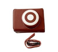 Lazmin112 Mezza Custodia Protettiva per Fotocamera, Protezione Antigraffio 360° Modellata Precisione con Fodera Morbido Velluto, Mezza Custodia Ribaltabile, Impugnatura Ergonomica (BROWN)