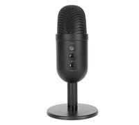Lazmin112 Microfono a Condensatore USB, Microfono da Gioco Dinamico RGB in Metallo con Equalizzatore per Twitch, Instagram, Discord, Connessione USB, Puntamento a Forma di Cuore,