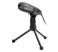 Lazmin112 Microfono a Condensatore USB Omnidirezione da 3,5 Mm, Microfono per Registrazione da Studio Suono Hi-fi Nitido con Supporto per Treppiede per Vocale di Chat per Notebook (BLACK)