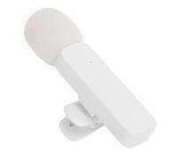 Lazmin112 Microfono Lavalier Cordless, 2.4G, Portata 20 Metri, Durata 13 Ore, Ritardo Ultra Basso, Riduzione del Rumore Microfono da Bavero per Registrazione Video Intervista Podcast Vlog