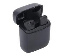 Lazmin112 Microfono Lavalier Senza Fili, Trasmissione Segnale 2.4G, Portata 20 M, Microfono USB C con Riduzione del Rumore con Scatola di Ricarica per Interviste Vlog, Streaming Live