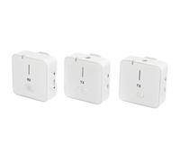 Lazmin112 Microfono Lavalier Wireless 2.4g con Riduzieone del Rmore Dsp, Microfono da Bavero da 2,4 Ghz, Monitoraggio in Tempo Reagente per Intervista di Notizie, Registrazione di Film,