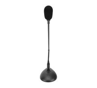 Lazmin112 Microfono per Conferenze Flessibile a Collo di Cigno con Base Stabile, Microfono a Condensatore Cardioide per un Suono Chiaro, Ottimo per Trasmettere ABS, Metallo