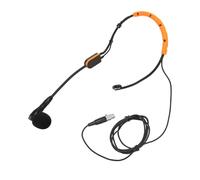 Lazmin112 Microfono Professionale da Indossare SULLA TESTA RIPRODUZIONE CHIARA DEL SUONO RESISTENTE AL SUDORE COMODO STABILE LEGGERO BLOCCO DEL RUMORE PER LEZIONE DI FITNESE E (YELLOW)