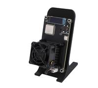 Lazmin112 Minatore Bitcoin, Macchina Mineraria BTC Open Source Chip ASIC 1.2TH/s 18W BM1370, Minatore Cripto Domestico WiFi 2.4G con Alimentatore, per Principianti Ed Appassionati (Spina europea)