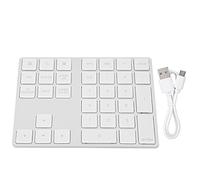 Lazmin112 Mini tastierino numerico Wireless a 34 Tasti, tastierino numerico Ricaricabile Bluetooth Ultrasottile Tastiera Piccola per Mac OS iOS, Android