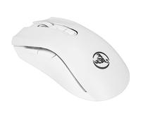 Lazmin112 Mouse da Gioco Senza Fili, Mouse da Gioco Ultra Sottile con velocità da 800 a 4800 DPI, Mouse Portatile Ad Alte Prestazioni con Retroilluminazione RGB per Viaggi Scolastici a Casa (Bianco)