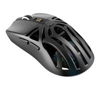 Lazmin112 Mouse Da Gioco Wireless, 2,4G/Bt5.3/Cablato, Luce Lampeggiante a 7 Colori, 1200/1600/2400/3200/6400/10000 Dpi, Mouse Programmabile, Sensore Inst S203, Ricaricabile (BLACK)