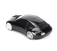 Lazmin112 Mouse Portatile Senza Fili 2.4G, Mouse Portatile Ergonomico a Forma di Auto con Ricevitore USB per Ufficio, Computer, Tablet (Black)