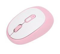 Lazmin112 Mouse Wireless, Mouse Ottico Ergonomico 2.4G con Ricevitore USB, 800 1600 2400 3 DPI Regolabili, Mouse per Computer Portatile, PC, Chromebook (Rosso Chiaro)
