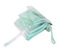 Lazmin112 Ombrello Pieghevole Trasparente, Ombrello Esterno Trasparente Cherry Blossom Ombrello Pioggia per Ragazze alla Moda(Verde)
