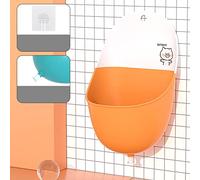 Lazmin112 Orinatoio per Bambini Leggero Portatile Capacità Pratica PP TPR Orinatoio per Vasino per Tubo di Drenaggio del Bagno dei Ragazzi (Blu) (Orange Pig (con Ganci Tappi Acqua))