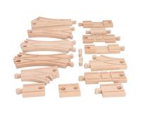 Lazmin112 Pacchetto di Espansione del Percorso di Legno, Sviluppo della Competenza Educativa Fai da Te Allenamento per Cervelli per la Costruzione per la Rotta di Legno per Bambini Piccoli Impostato