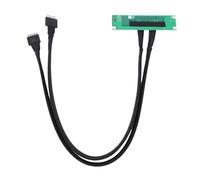 Lazmin112 PCIe 4.0 X16 a SFF-8611 X2 Adattatore Biforcazione Riser Carta Cavo Split e Play con Cavo Piatto FFC da 65cm per Scheda Madre PC