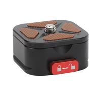 Lazmin112 Piastra a Sgancio Rapido, Adattatore per Montaggio Fotocamera in Lega di Alluminio con Foro Filettato da 1/4 3/8 Pollici, per Design Arca a Coda di Rondine, DSLR, Fotocamere (2)