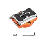 Lazmin112 Piastra a Sgancio Rapido per Fotocamera con di Bloccaggio Automatico con Foro per Vite da 1/4 di Pollice e Morsetto Arca da 38 Mm per Treppiede, Monopiede, Cursore, Giunto (ORANGE)
