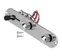 Lazmin112 Piastra di Controlo PrecAblata PER Chitarra, Accessori PER Strumenti Musicali in Lega di Zinco Argento Piastra di Controlo PrecAblata PER Chitarra Elettrica Facile Da