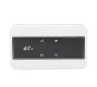 Lazmin112 Router WiFi Portatile 4G LTE da Viaggio 2100 MAh Alimentato a Batteria per Viaggiatori in Europa Materiale ABS (WHITE)