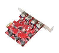 Lazmin112 Scheda di Espansione da Pcie a Usb 3.0, Intestazione Autoalimentata Interna a 4 Porte Usb 3.0, Adattatore per Pianificazione Pcie Veloce da 5gbps, per Vittoria 11/10, Server 2012,