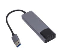 Lazmin112 Scheda Esterna USB Adattatore a 5.1 con Chip di Riduzione del Rumore Intelligente 5 Porte di Uscita per PC Laptop TV Home Theater