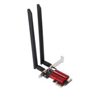 Lazmin112 Scheda PCIe WiFi 6E a Tripla Banda da 4200 Mbps per Connessione Stabile e Ampia compatibilità Inferiore a 11, Adattatore WiFi PCIe con Crittografia WPA3