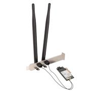 Lazmin112 Scheda WiFi 6E, Scheda WiFi PCIe AX210NGW, Scheda di Rete Wireless Tri Band 5374Mbps 6GHz 5Ghz 4Ghz, Adattatore di Rete Gigabit Ethernet, per Windows 10 11 Linux Chrome OS