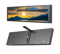 Lazmin112 Schermo Secondario del Case del Computer da 9,2 Pollici, Schermo Laterale del Case del PC, Display del Monitor della Temperatura della CPU con Temi Personalizzabili Sfondi (BLACK)