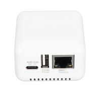 Lazmin112 Server di Stampa di Rete USB 2.0, Server di Stampa Wireless per XP, Supporta la Stampa di Immagini e Testo, Interfacce Multiple, Supporto 256 GB, Design Semplice e Compatto