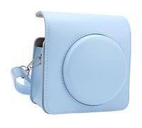 Lazmin112 Shoulder Camera Case, Portable PU Leather Camera Protective Bag with Shoulder Strap, Fit for Instax Square SQ1 Camera(Blu)