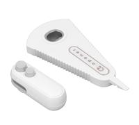 Lazmin112 Sigillatura della Borsa Portatile, Sacca per Sacchetti Portatile da 2 su 1 Macchina per Saccheggio Piccolo con Aprire la Bottiglia per la Conservazione del Cibo (WHITE)