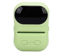 Lazmin112 Stampante Termica Portatile, Compatta, Leggera e Tascabile per Etichette con Bluetooth per IOS e, Compatibile con L'app Eleph, Formato Carta 57x50 Mm, Ideale per Etichette di (GREEN)