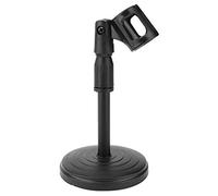 Lazmin112 Supporto per Microfono, Supporto per Microfono Corto, Angolazione del e Altezza della Staffa Sonoro Regolabili con Base una Discote