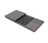 Lazmin112 Tastiera Bluetooth Pieghevole, Tastiera Portatile Wireless a 63 Tasti con Touchpad più Grande, 3 Tastiere da Viaggio Tascabili Pieghevoli, Compatibile con IOS Windows Android