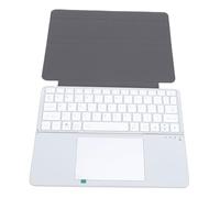 Lazmin112 Tastiera Bluetooth, Tastiera Wireless Pieghevole con Touchpad e 64 Tasti, Connessione Multi-dispositivo per Laptop, Tablet e smartphone. (SILVER)