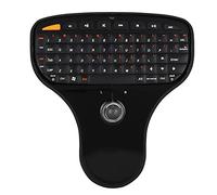 Lazmin112 Tastiera wireless 2.4G con trackball, mini tastiera portatile Multi-media Trackball Air Mouse funzionale per TV Computer